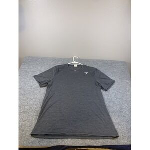 Gymshark Shirt Mens 2XL XXL Gray Short Sleeve Workout Gym Running Climbing